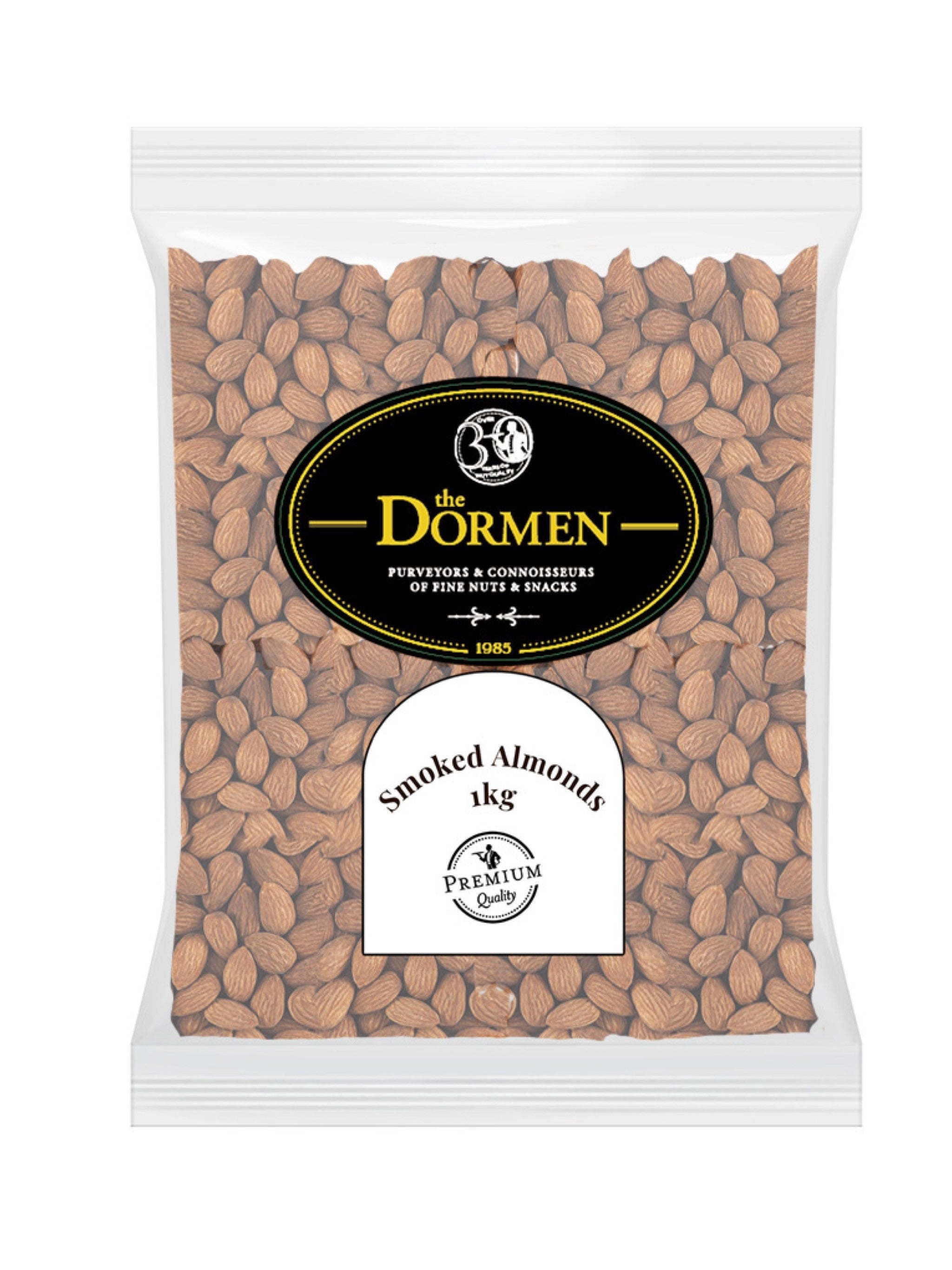 Smoked Almonds Bulk Bags 6 x 1000g The Dormen Food Company